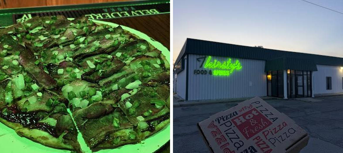 Thirsty's Food & Spirits - Best Local Pizza Menu