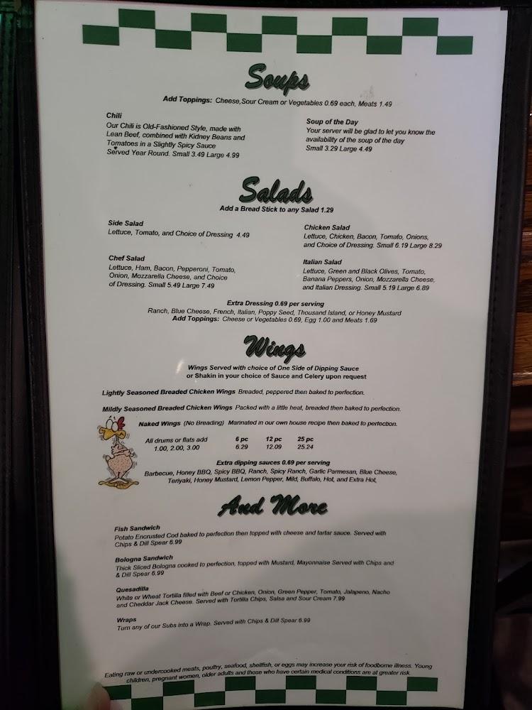 Thirsty's Food & Spirits - Best Local Pizza Menu image 1