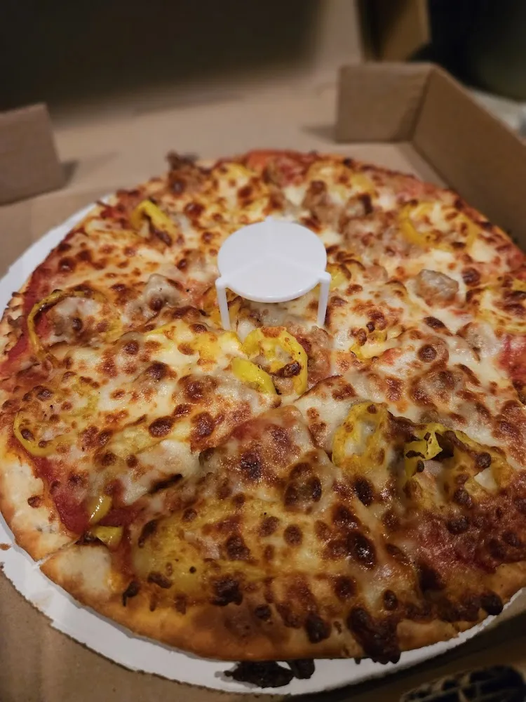Sausage and Banana Pepper Pizza